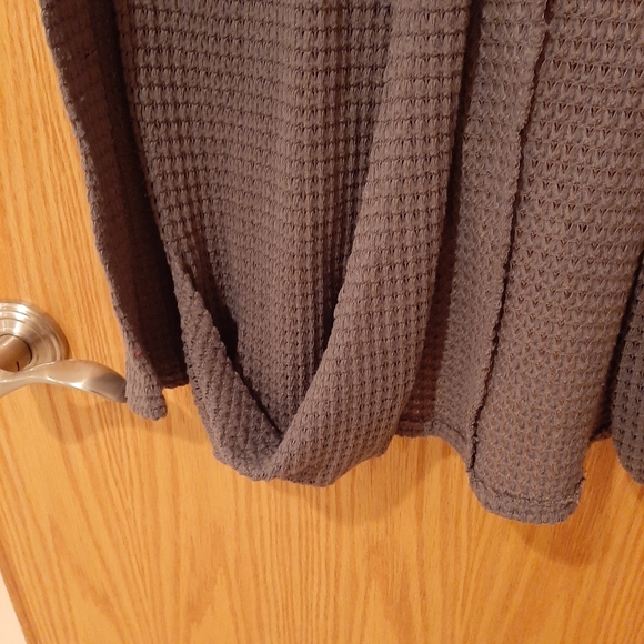 Mudd Waffle Cardigan, Clay Color Size large - Picture 8 of 12